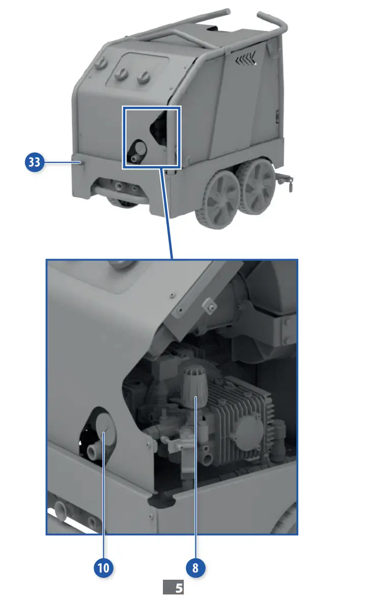 COME T KP STEEL Hot Water High Pressure Cleaners - figer 4