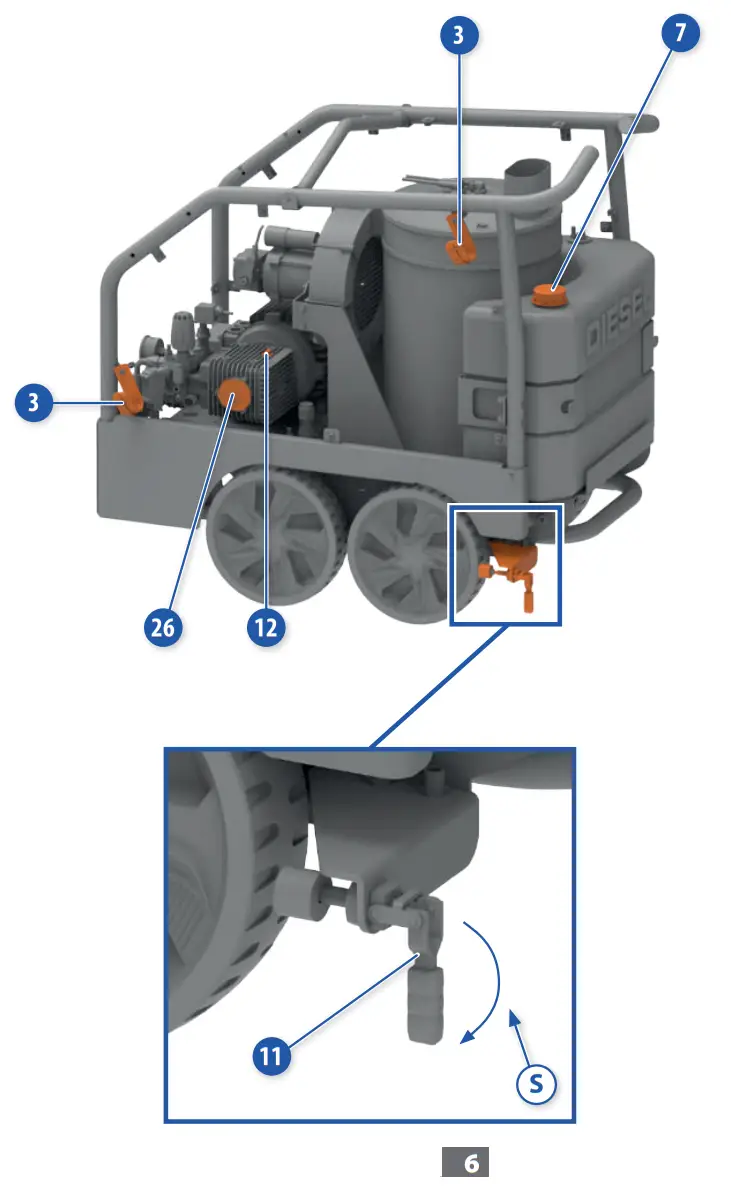 COME T KP STEEL Hot Water High Pressure Cleaners - figer 5