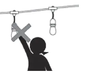 SATCO Starfish WiFi String Lights installation 1