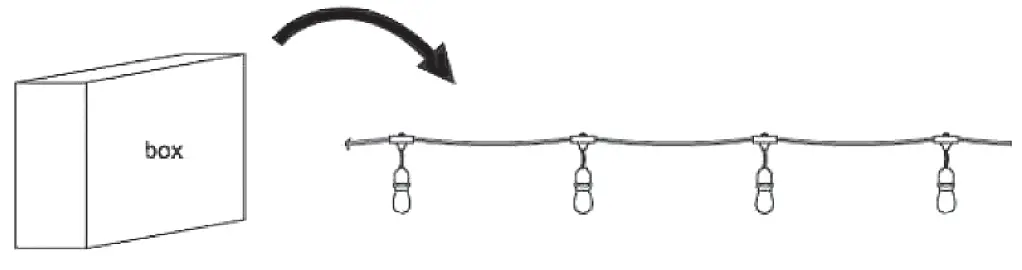 SATCO Starfish WiFi String Lights installation 3