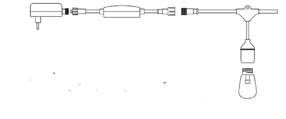 SATCO Starfish WiFi String Lights installation 5
