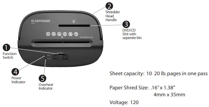 Homedics ID-101 ID Defender User Manual - Product Information