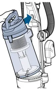 Empty the Dirt Tank Instructions