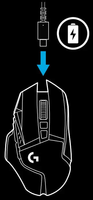 Logitech Lightspeed G502 Wireless Gaming - CHARGING