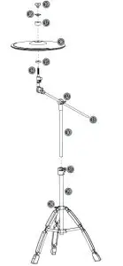 thomann MPS-1000 Electric Drum Set - Cymbals