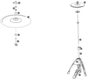 thomann MPS-1000 Electric Drum Set - Hi-hat pad