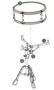 thomann MPS-1000 Electric Drum Set - Snare pad