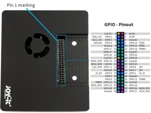 JOY-iT 2927 Multimedia Case for Pi 4 - GPIO - Pinout