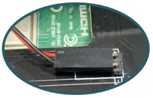 JOY-iT 2927 Multimedia Case for Pi 4 - attached at the cover