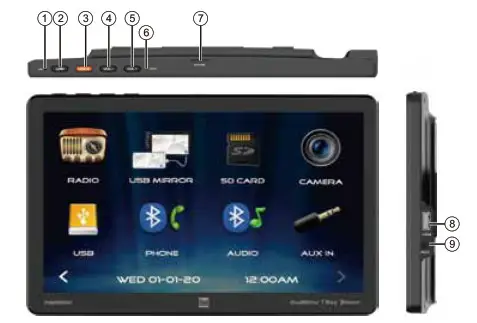 Dual XVM1000Ui 10.1 inch Single- Control 1