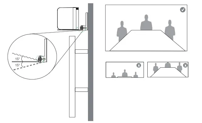 Yealink UVC40 USB Video Conferenving Endpoint - Camera Tilt