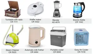 camry CR 1289 Glass Kettle - urntable with radio