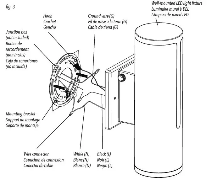 artika OUT-LIN-C1 Linea Integrated LEd Outdoor Wall Light fig9