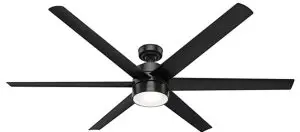 Hunter 59628 Solaria Indoor Outdoor Ceiling Fan with LED Light and Remote Control