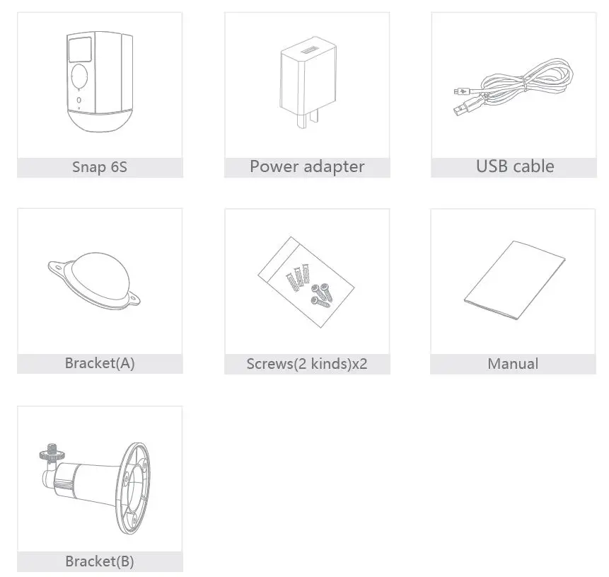 MEARI Snap 6S Wireless Camera Battery Powered fig1