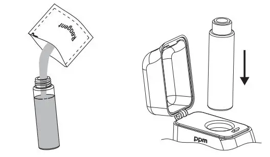 milwaukee MW14 Digital Iron Tester - Remove the cuvette