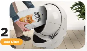 whisker 251802 Automatic Self Cleaning Litter-Box- Add Litter