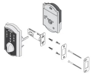 Fig 1 Keyless Touchscreen Deadbolt