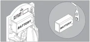 Fig 17 Install the included battery.