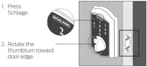 Fig 21 Extend the bolt (lock).