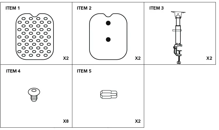 Gear4music MS-25 Desk Clamp Monitor Speaker Stands Fig1