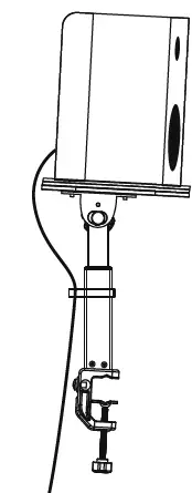 Gear4music MS-25 Desk Clamp Monitor Speaker Stands Fig4