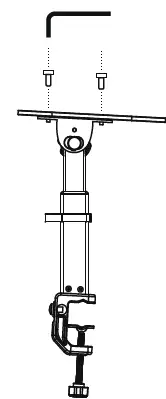 Gear4music MS-25 Desk Clamp Monitor Speaker Stands Fig5