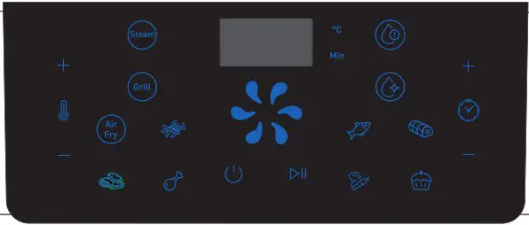 tef FW501815 3 In 1 Healthy Air Fryer Grill and Steam - Digital touchscreen