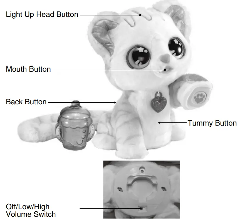 vtech 198658 Glitter Me Kitty Kid Toy - fig 1