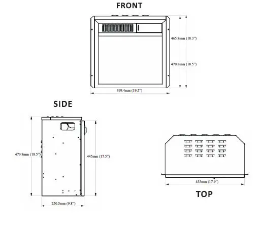 GYMAX GYM06610 58 Inch Fireplace TV Stand 2