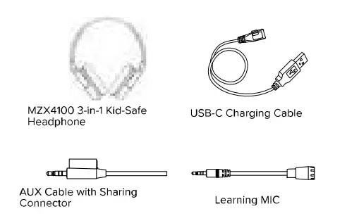 ALTEC LANSING MZX4100 Kid Friendly 3n1 Headphone