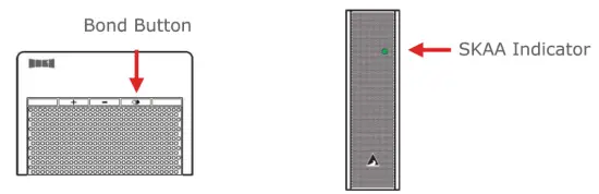 Atlantic FS WSLR1 Wired Wireless Speaker - bond button