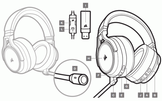 CORSAIR CA 9011188 NA Virtuoso RGB Wireless XT High Fidelity Gaming Headset - FEATURES SECTION