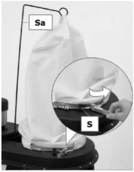 ZIPPER ZI ASA550ESA Dust Collector - Hook