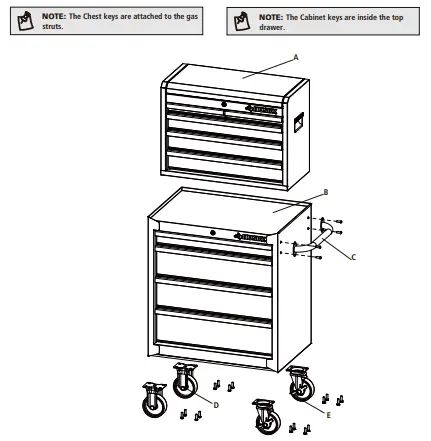 HUSKY H27CH5TR4BGK 27 In 9 Drawer Tool Chest And Cabinet-fig3