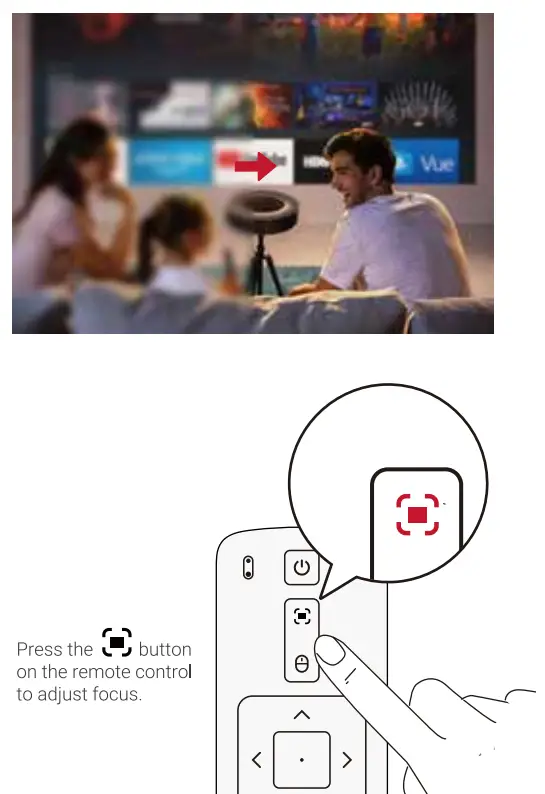 NEBULA D2140X 4K Home Projector User Guide - Adjust the Focus