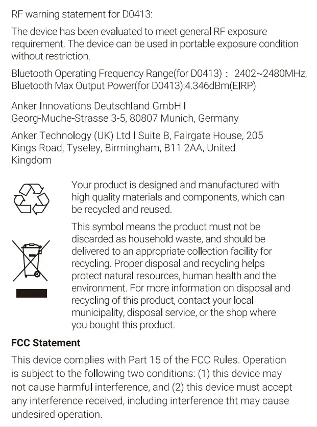 NEBULA D2140X 4K Home Projector User Guide - Notice