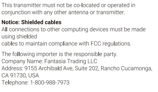 NEBULA D2140X 4K Home Projector User Guide - Notice