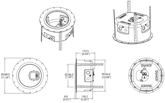 CMS Series Model Dimensions