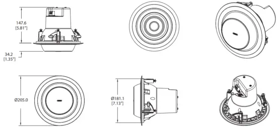 CMS Series Model Dimensions