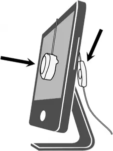 Hang the SpyderX unit over your display