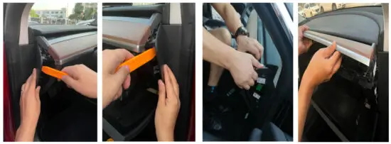 TESLA Apple Carplay Android Auto HUD Heads Up Display for Model 3 and Model Y - dash cover