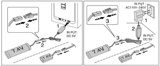 HENG LONG 7.4V USB Battery Charger - USB Charger
