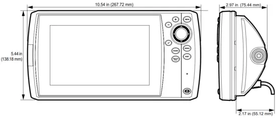 HUMMINBIRD 532365 4 Helix Series In Dash Mounting - FIG 1