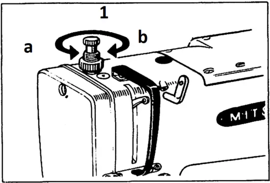 DB-189 - Adjustment of pressure on presser foot
