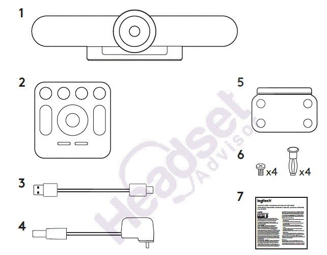 logitech 960-001101 MeetUp Conference Camera fig 1