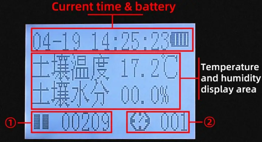 KLHA KR9330 Hand-Held Soil Moisture Measuring Instrument - battery