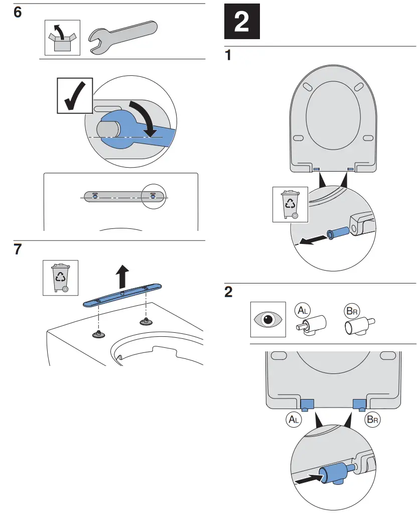 MASS DYNAMIC MD1610 Soft Close Toilet Seat - fig 1