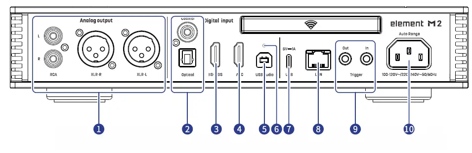 MATRIX AUDIO Element M2 Streamer Headphone and Pre-Amplifier FIG 5