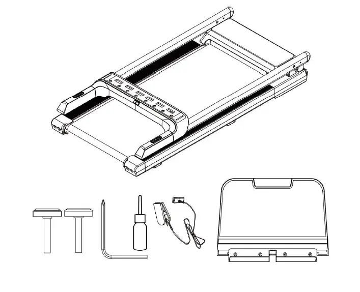 Conate 47364799 Steel Foldable Electric Motorized Treadmill FIG 2
